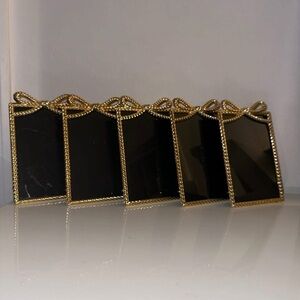 Gold and Black Picture Frames Set